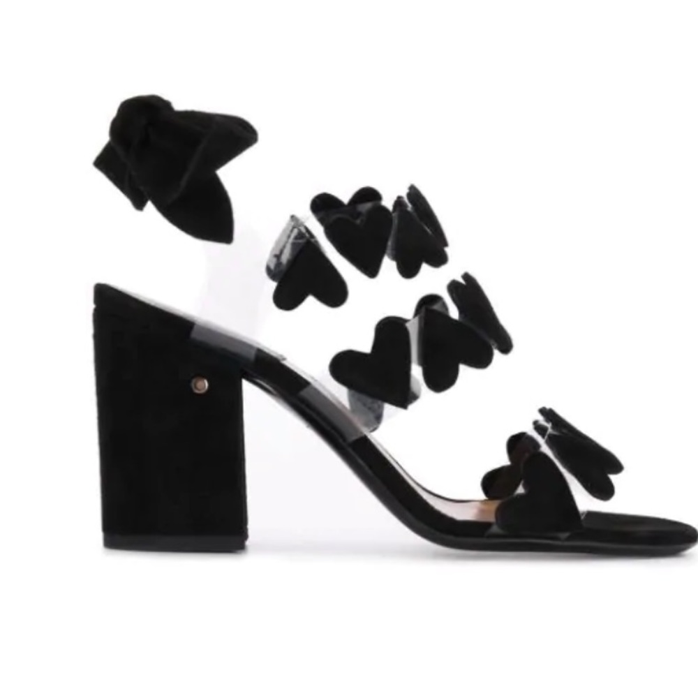 Women's Tamara Heart Slingback Sandals In Black